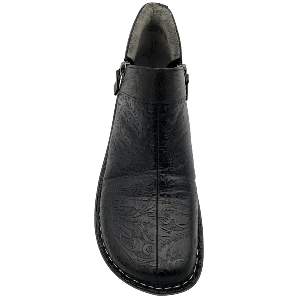 Alegria Leather Double Zip Ankle Boots Patricia Embossible Ink - Medium - Picture 3 of 3